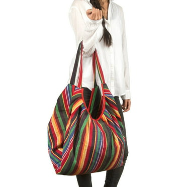 Time and Tru Odessa Satchel Handbag/Purse Straw Stripe, One Size 